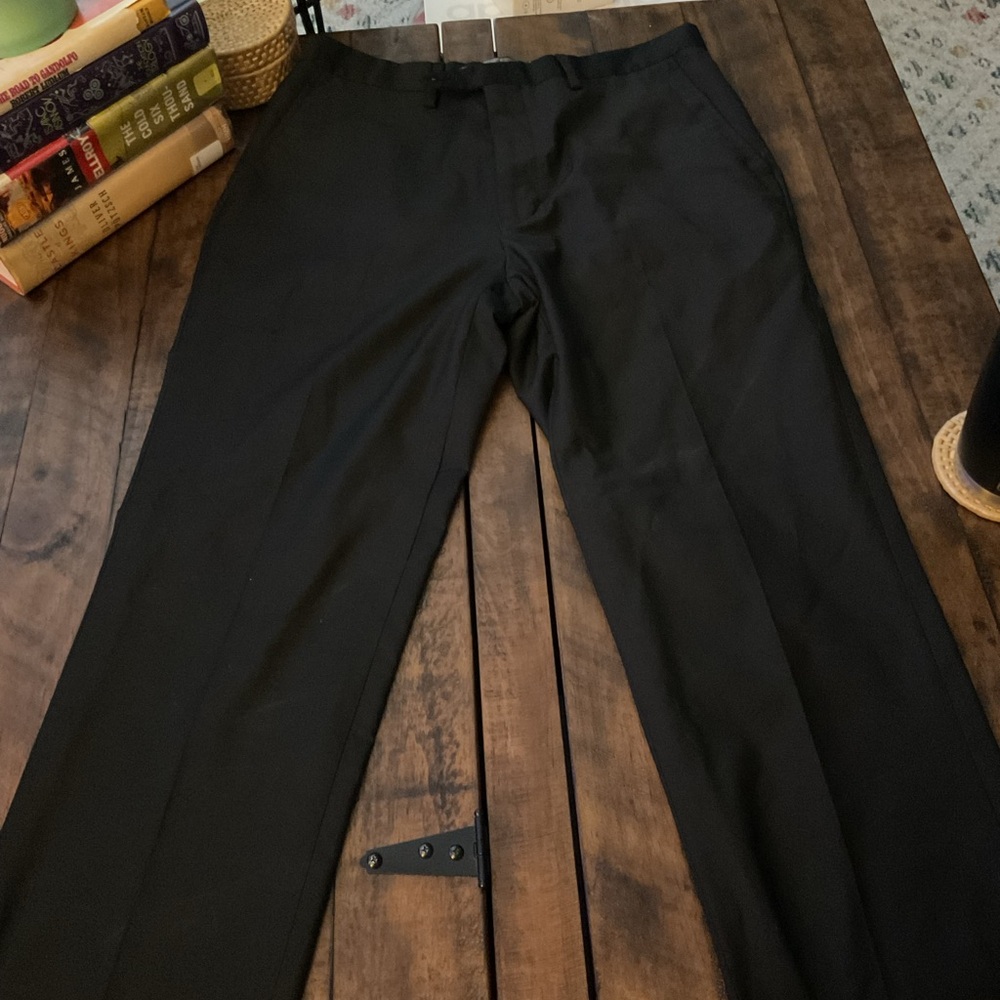 Vitarelli Italy Mens Dress Pants Black 34” long